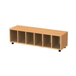 Cloakroom 6 cubby hole bench