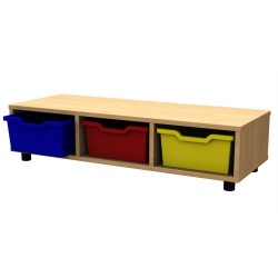Tray storage bench