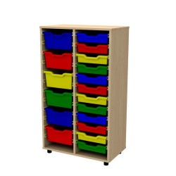 Meuble à bacs, 2 colonnes, 122 cm