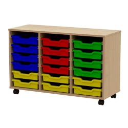Carrello con 18 vaschette