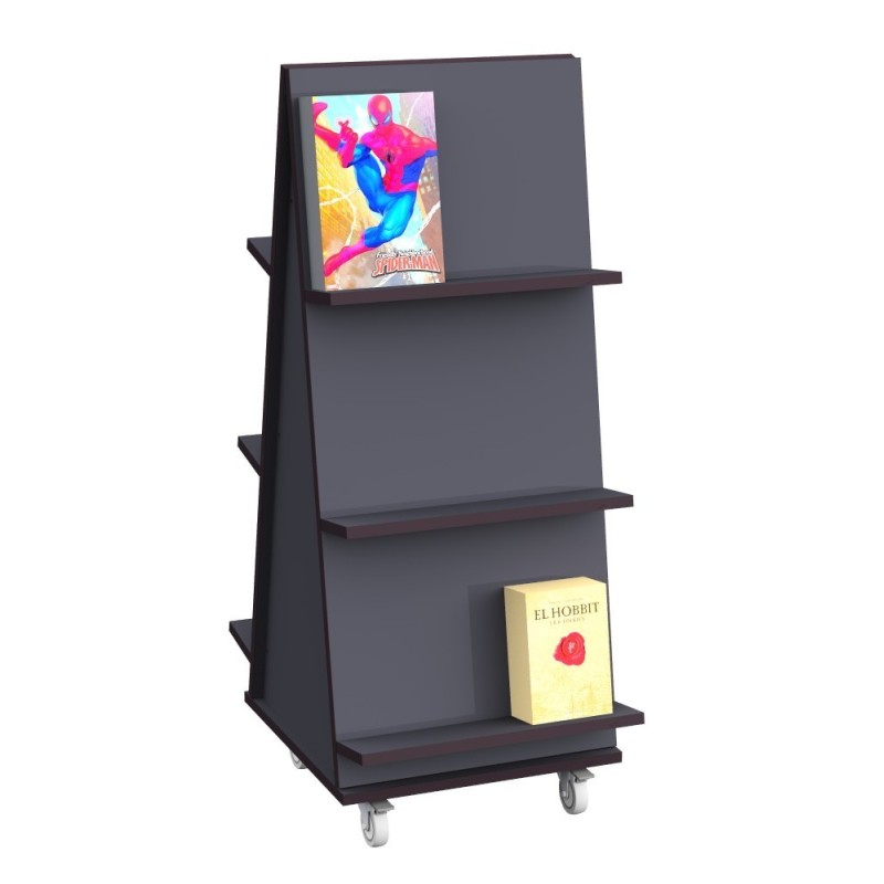 Double sided gondola display for books