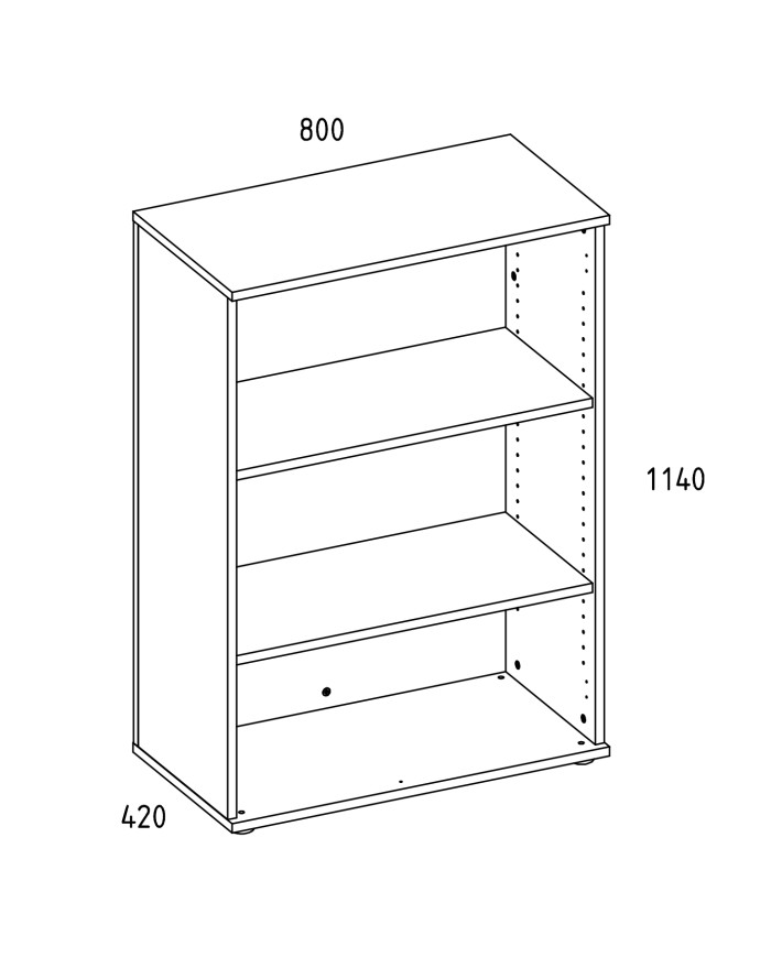 Libreria per ufficio Essence 114 cm