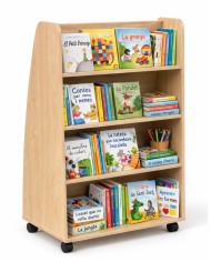Children double sided book storage