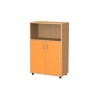 Türenschrank 3 Fächer, Türen unten 122 cm