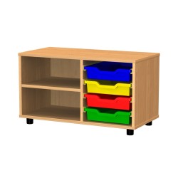 Mobile porta vaschette 4 vaschette 48 cm