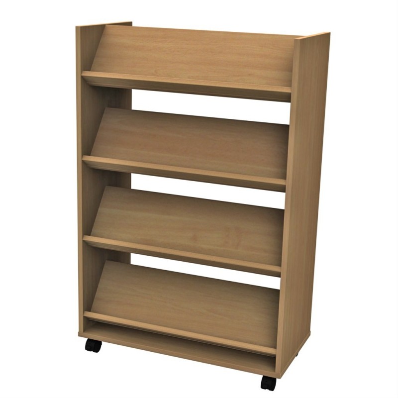 Libreria bifacciale 4 ripiani